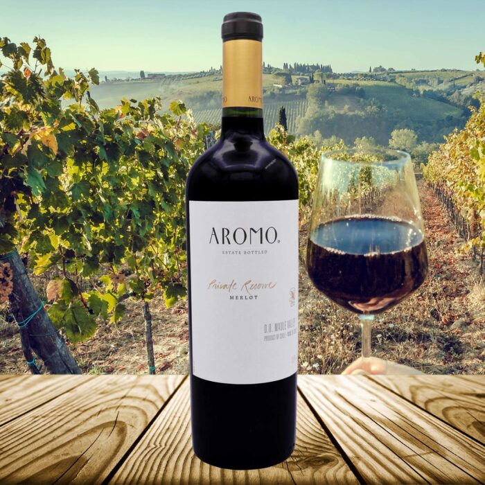 Hochwertiger chilenischer Merlot mit Brombeer- & Vanillearomen, samtigen Tanninen & milder Säure. 2010 Aromo Private Reserve Merlot trocken von Bodega Aromo.