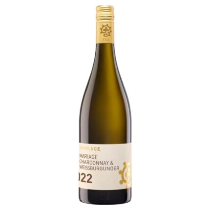 Erlebe den 2022 Mariage Chardonnay Weißburgunder: Cremige Frische mit Aromen von Mango und Zitrone. Ideal zu Seafood, Antipasti und hellem Fleisch.