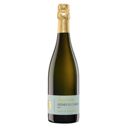 Feinperliger Winzersekt mit harmonischer Würze & klassischer Flaschengärung. Grüner Veltliner Sekt Brut vom Weingut Hammel. Perfekt zu Spargel!