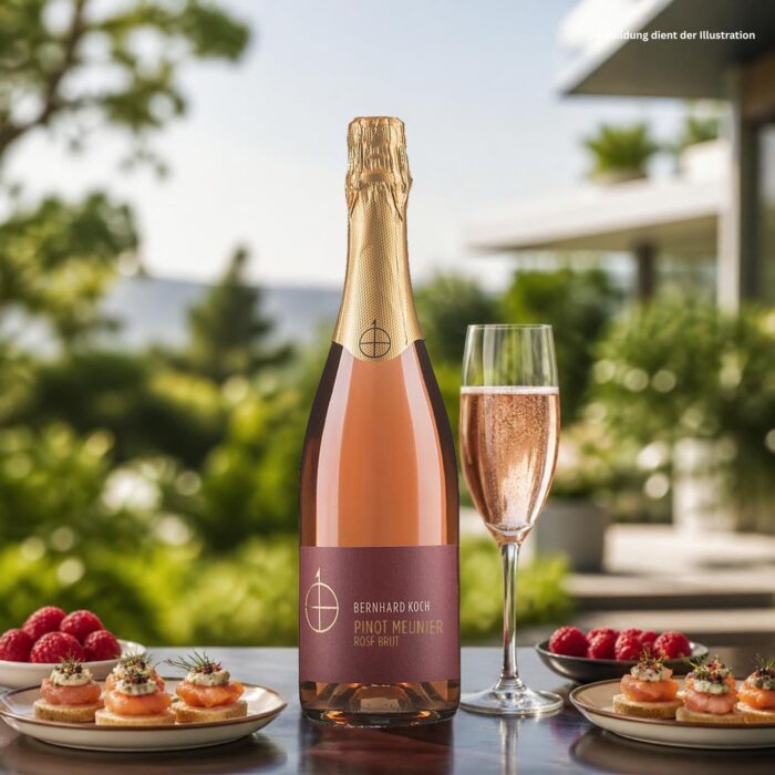 Pinot Meunier Rosé Sekt Brut vom Weingut Bernhard Koch
