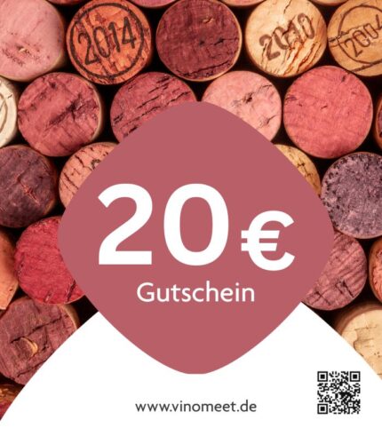 Eleganter 20 Euro Weingutschein – stilvolle Geschenkidee für Weinliebhaber