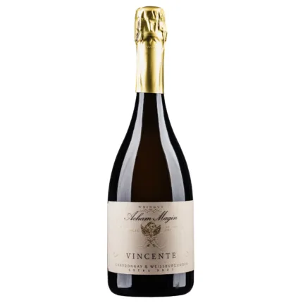 Genießen Sie den außergewöhnlichen Geschmack des Weißburgunder Chardonnay Sekt Extra Brut VINCENTE von Acham-Magin. Eine perfekte Komposition aus Eleganz und Frische, ideal für besondere Anlässe. Entdecken Sie jetzt dieses Meisterwerk deutscher Schaumweinkunst!