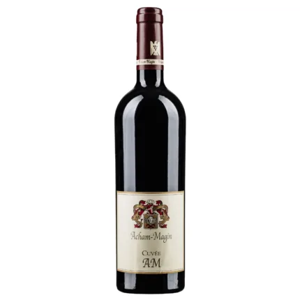 Entdecken Sie den 2018 Cuvée A-M trocken vom Weingut Acham-Magin, ein Meisterwerk der Pfalz mit Noten von Bitterschokolade und gebrannten Mandeln. Perfekt für vielfältige Speisenpaarungen.