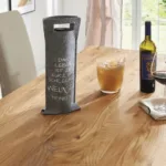 Wein-Geschenktasche aus Filz "Das Leben..."