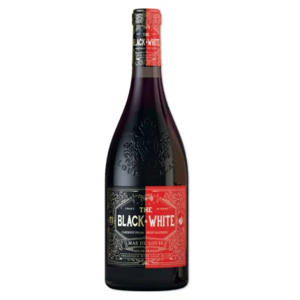 Entdecke den Cabernet Petit Manseng 'Mas de Louis The Black & White trocken' von Vignobles Vellas, einen einzigartigen Bio-Mischwein aus Cabernet Franc und Petit Manseng, angebaut im malerischen Rhône-Tal.