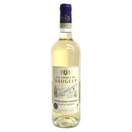 Entdecke den Ormes de Vaugely Chardonnay Viognier trocken von Vignobles Vellas. Ein feiner Weißwein mit intensiven Aromen von weißen Früchten, exotischen Früchten und Vanille. Perfekt als Aperitif oder zu salzigen Speisen und Desserts. Jetzt online kaufen und genießen!