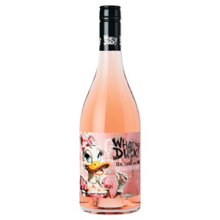 Der What the Duck! Grenache-Syrah Rosé – ein frecher Roséwein voller roter Früchte und Lebendigkeit. Perfekt als Aperitif oder zu sommerlichen Gerichten und Tapas.