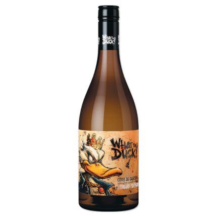 What the Duck! Colombard-Sauvignon Blanc – frischer Weißwein mit Zitrus- und exotischen Früchten. Perfekt als Aperitif oder zu Meeresfrüchten und Tapas.