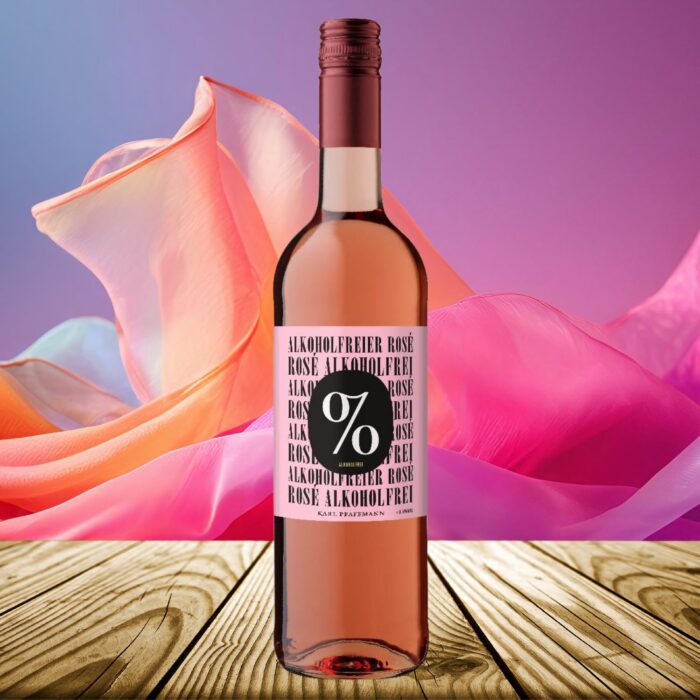 Alkoholfreier Rosé Karl Pfaffmann – Spritziger Genuss mit Aromen von Pfirsich und Erdbeeren