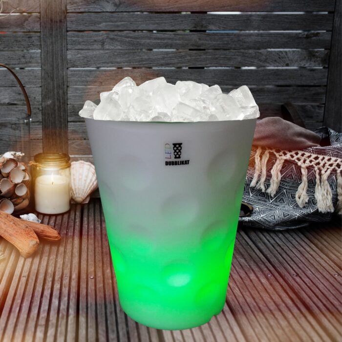 Dubbeglas LED Weinkühler mit Fernbedienung