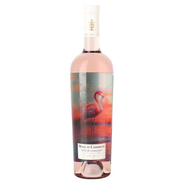 Made in Camargue Roséflasche mit Flamingo-Motiv