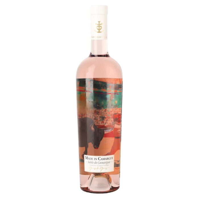 Made in Camargue Roséflasche mit Stierkampfszene