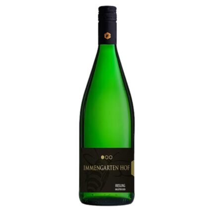 Riesling halbtrocken 1 Liter Flasche – Immengarten Hof Pfalz