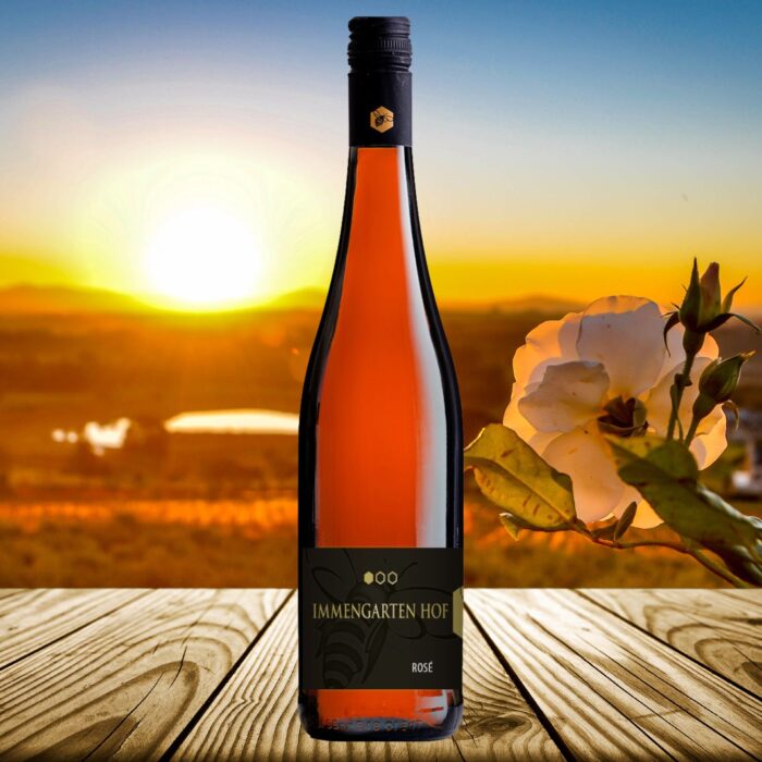 Rosé feinherb 1 Liter Flasche – Immengarten Hof Pfalz