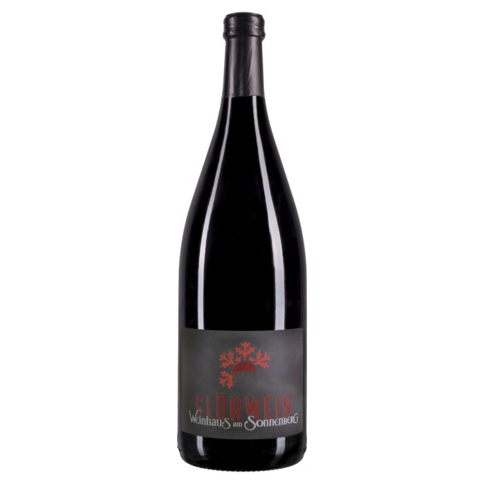 Flasche Glühwein Merlot rot vom Weinhaus am Sonnenberg