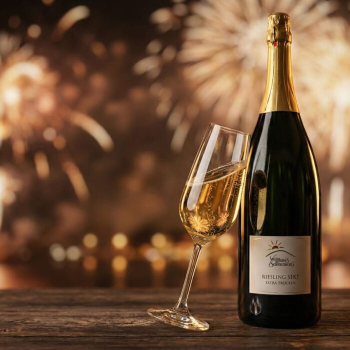 Doppelmagnum Riesling Sekt Extra Trocken vor Silvesterfeuerwerk – festlicher Anstoß zum Jahreswechsel