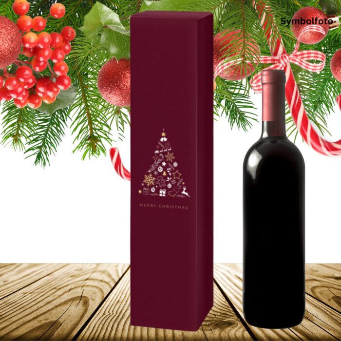 1er Geschenkkarton Christmas Tree rot – Bild 2