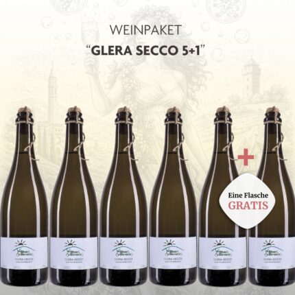 Glera Secco Paket 5+1 Qualitätsperlwein Pfalz