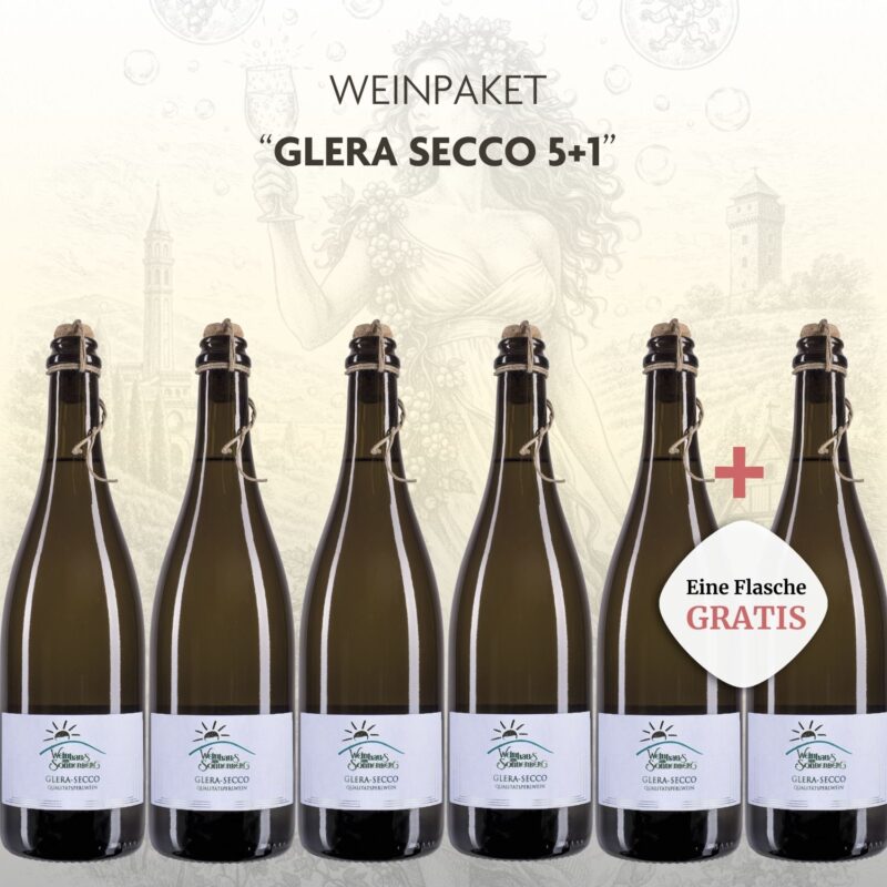 Glera Secco Paket 5+1 Qualitätsperlwein Pfalz