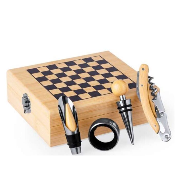 Wein Geschenkset mit Schachspiel – Bild 5