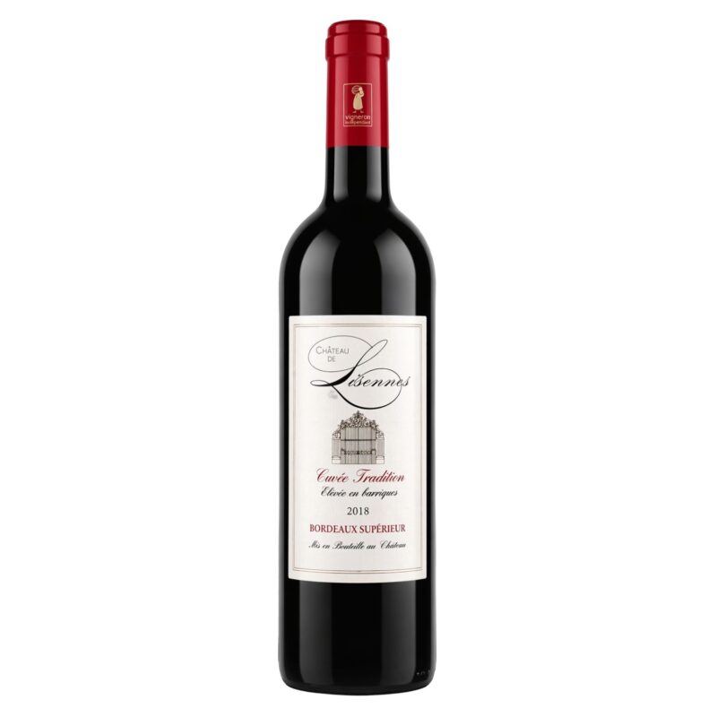 2018 Cuvee Tradition Château de Lisennes Bordeaux Rotwein Flasche