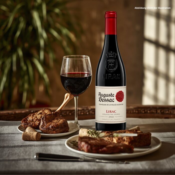 2022 Lirac Bessac Rouge von Auguste Bessac aus dem Rhônetal