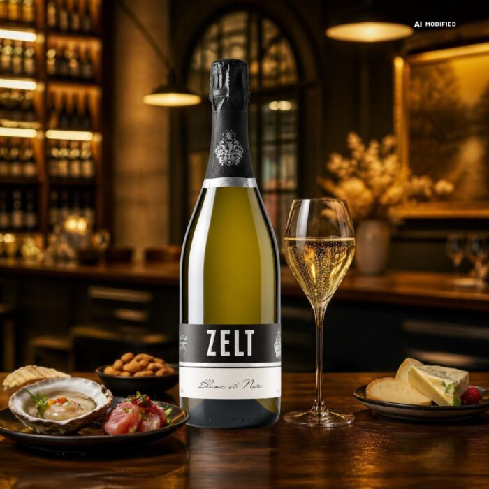 Blanc et Noir Sekt Brut vom Weingut Mario Zelt aus Laumersheim